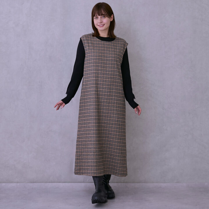 Link Ribbon Jumper Skirt,Gray, medium image number 7