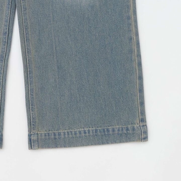 [LTXC] Distressed Denim Wide Pants,Sax blue, medium image number 19