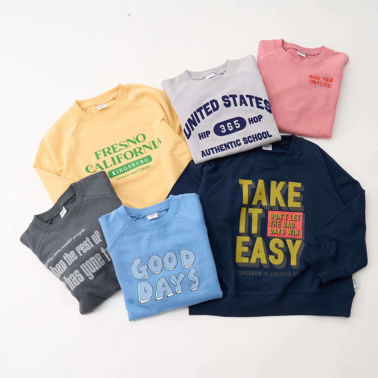 [365D.] [Matching with Dad] Raglan Sweatshirt Assortment Logo Pullover,Charcoal gray, large image number 12
