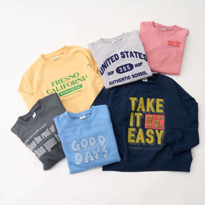[365D.] [Matching with Dad] Raglan Sweatshirt Assortment Logo Pullover,Charcoal gray, medium image number 12