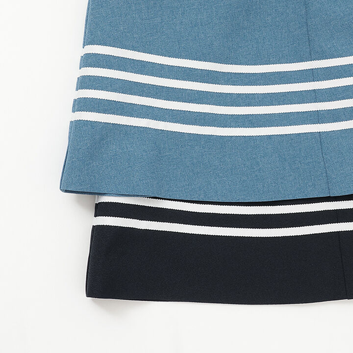 Lace-Collared Marine One-Piece Dress,Blue, medium image number 15