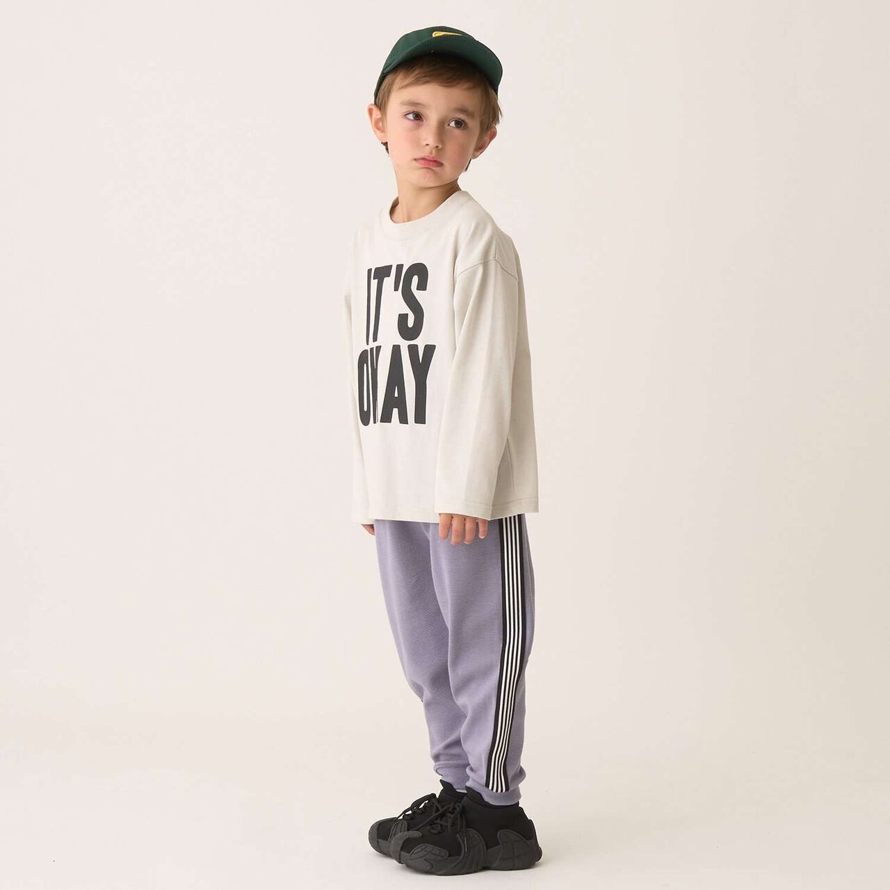 Tomo Pants with Side Line Tapered Design,Greige, large image number 36