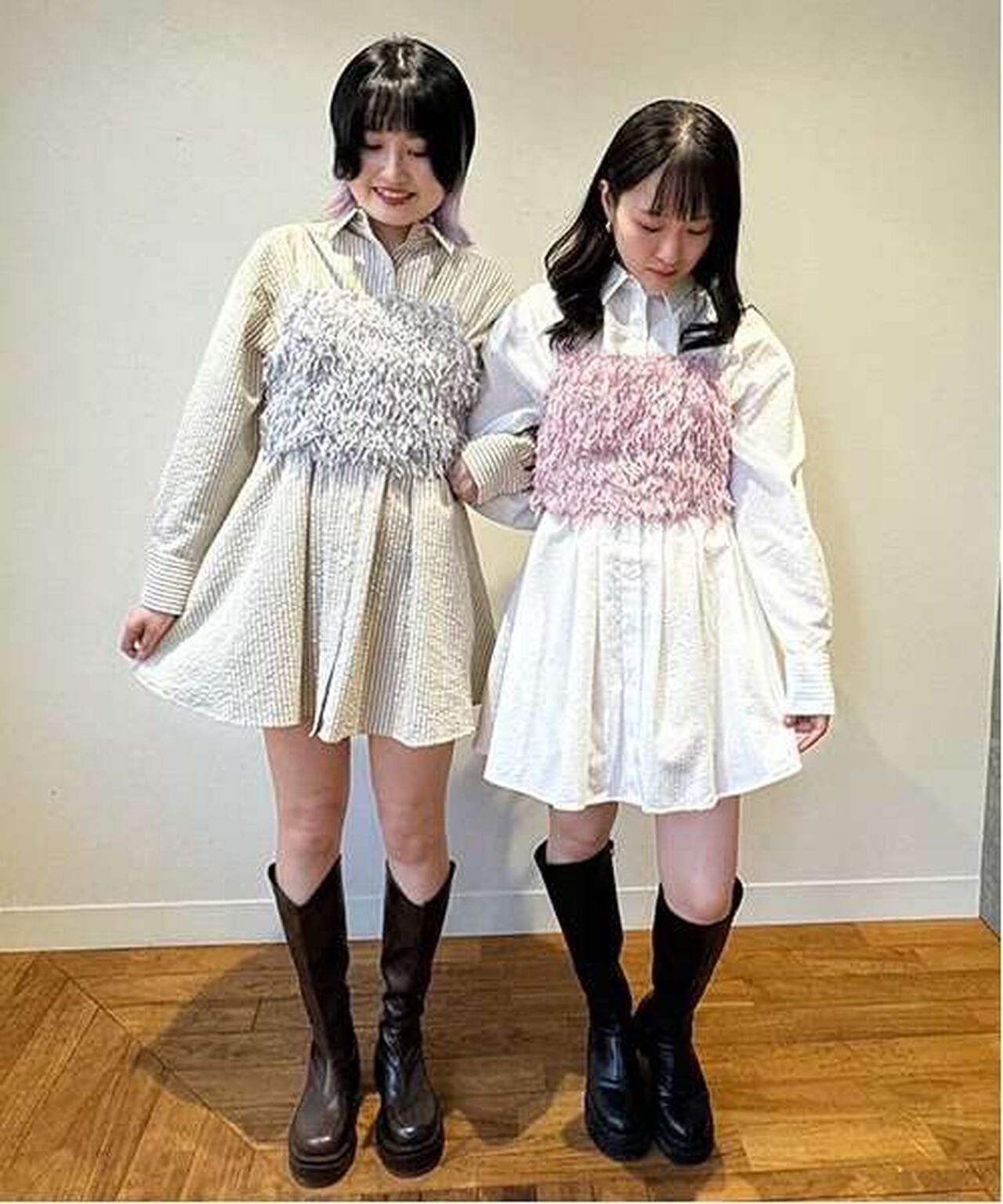 Shirt One-Piece Dress,Off white, large image number 7