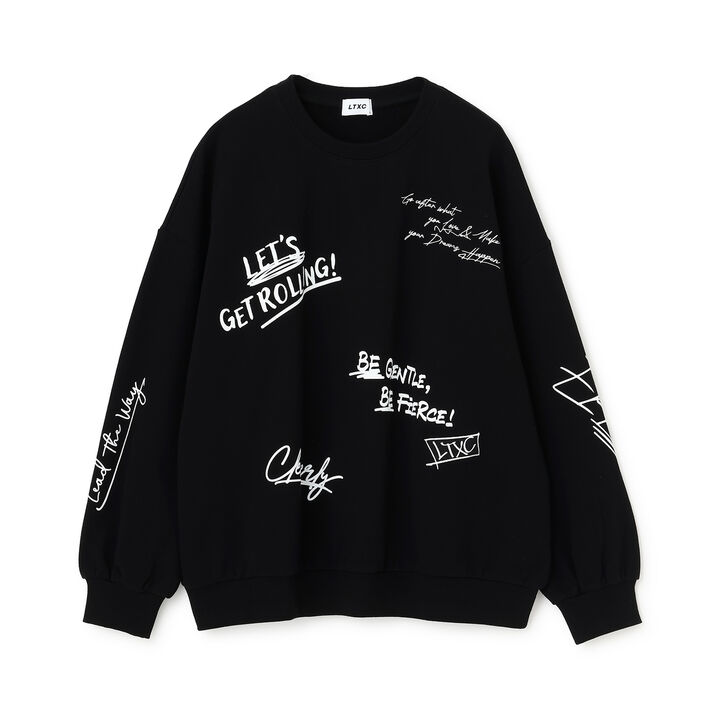 [LTXC/Cotton 100%] Graphic Pullover,Off white, medium image number 10