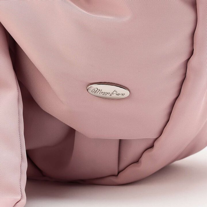 Fluffy Ribbon Crescent Shoulder Bag,Black, medium image number 5