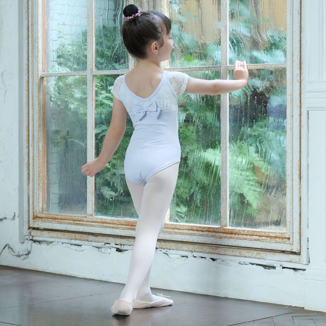 Ballet Lace Leotard Set,Light green, large image number 4