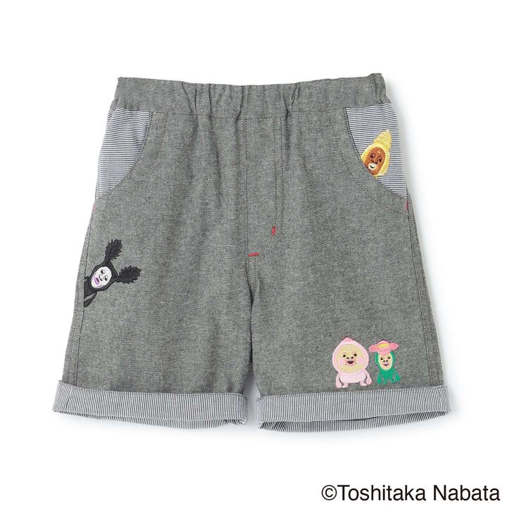 [Kobito Zukan] 5-Minute Length Pants,Charcoal gray, medium image number 2