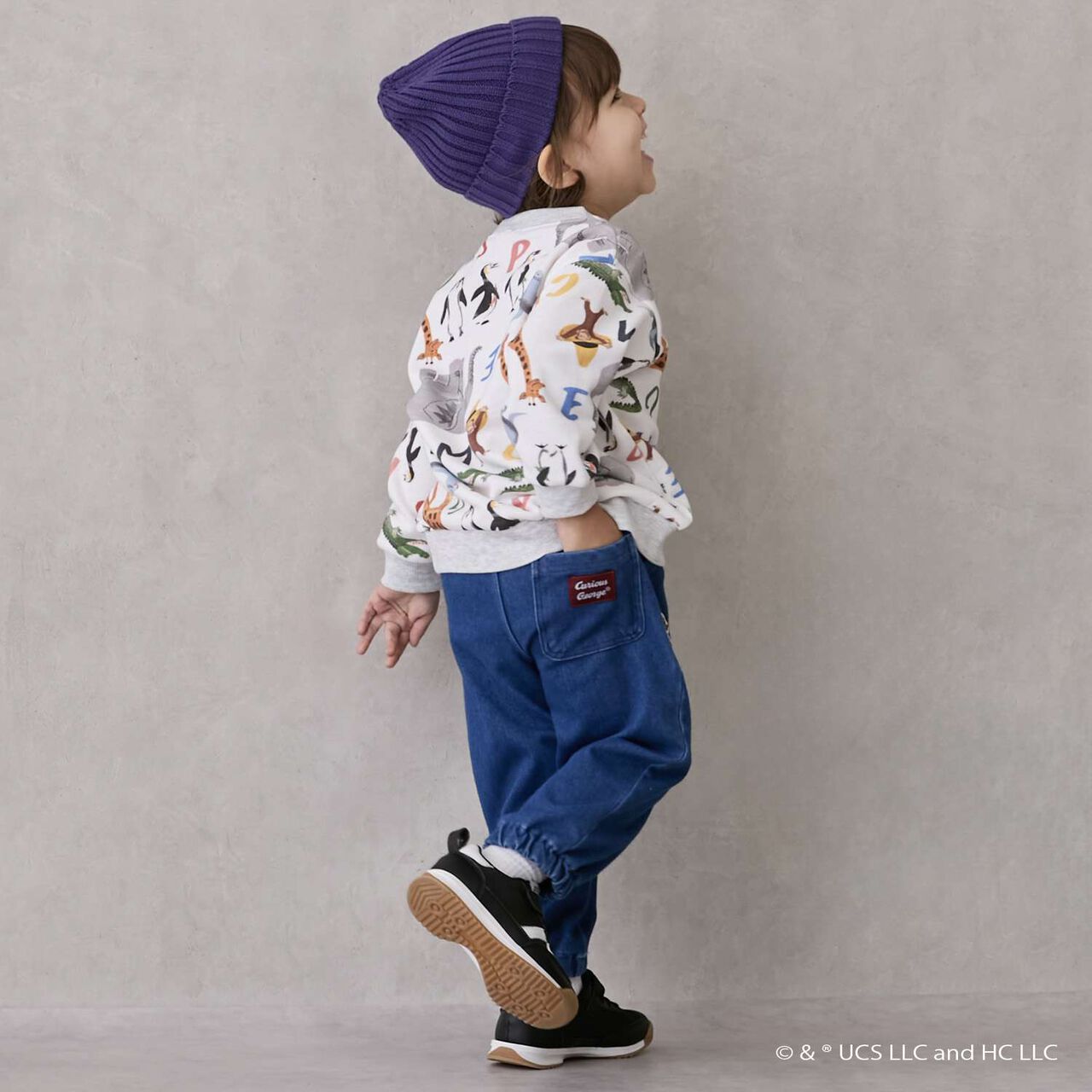 Curious George Cut Long Pants,Green, large image number 7