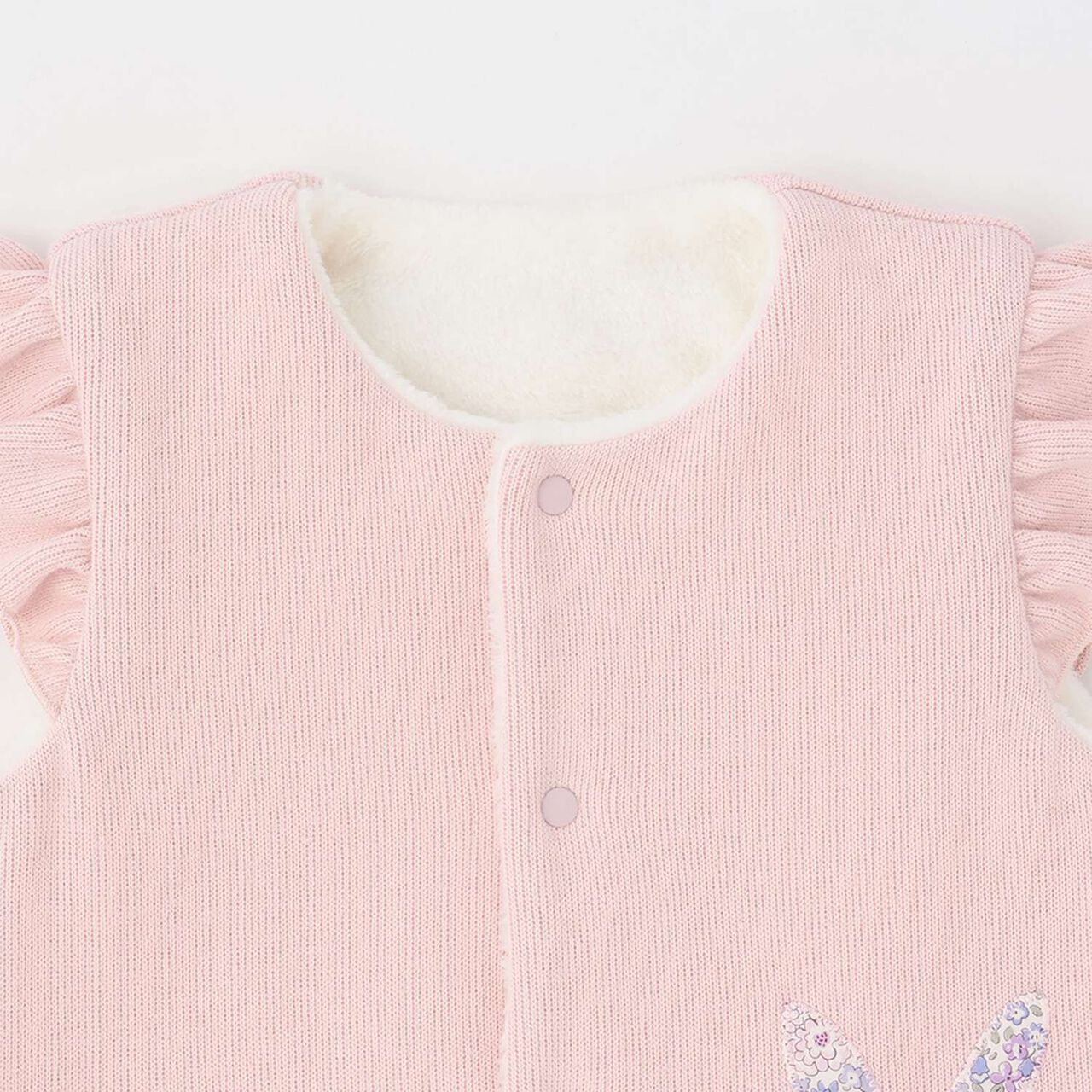 Liberty Appliqu&eacute; Bunny Vest,Pearl white, large image number 2