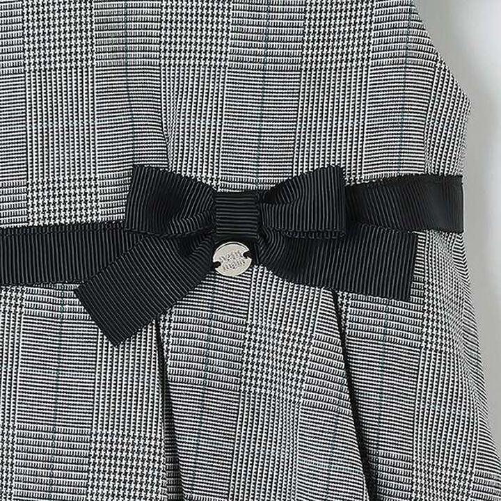 Occasion Collar Pleated One-Piece Dress,Light gray, medium image number 15