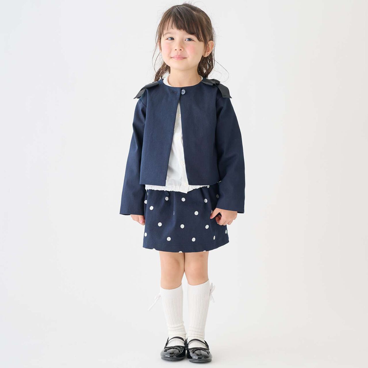 Link Gathered Waist Mini Skirt,Off white, large image number 2