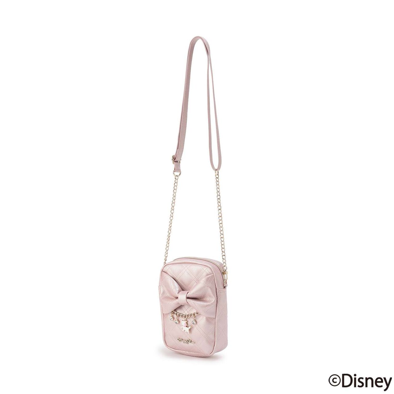 [Disney Marie] Ribbon Mini Shoulder Bag,Pink, large image number 6