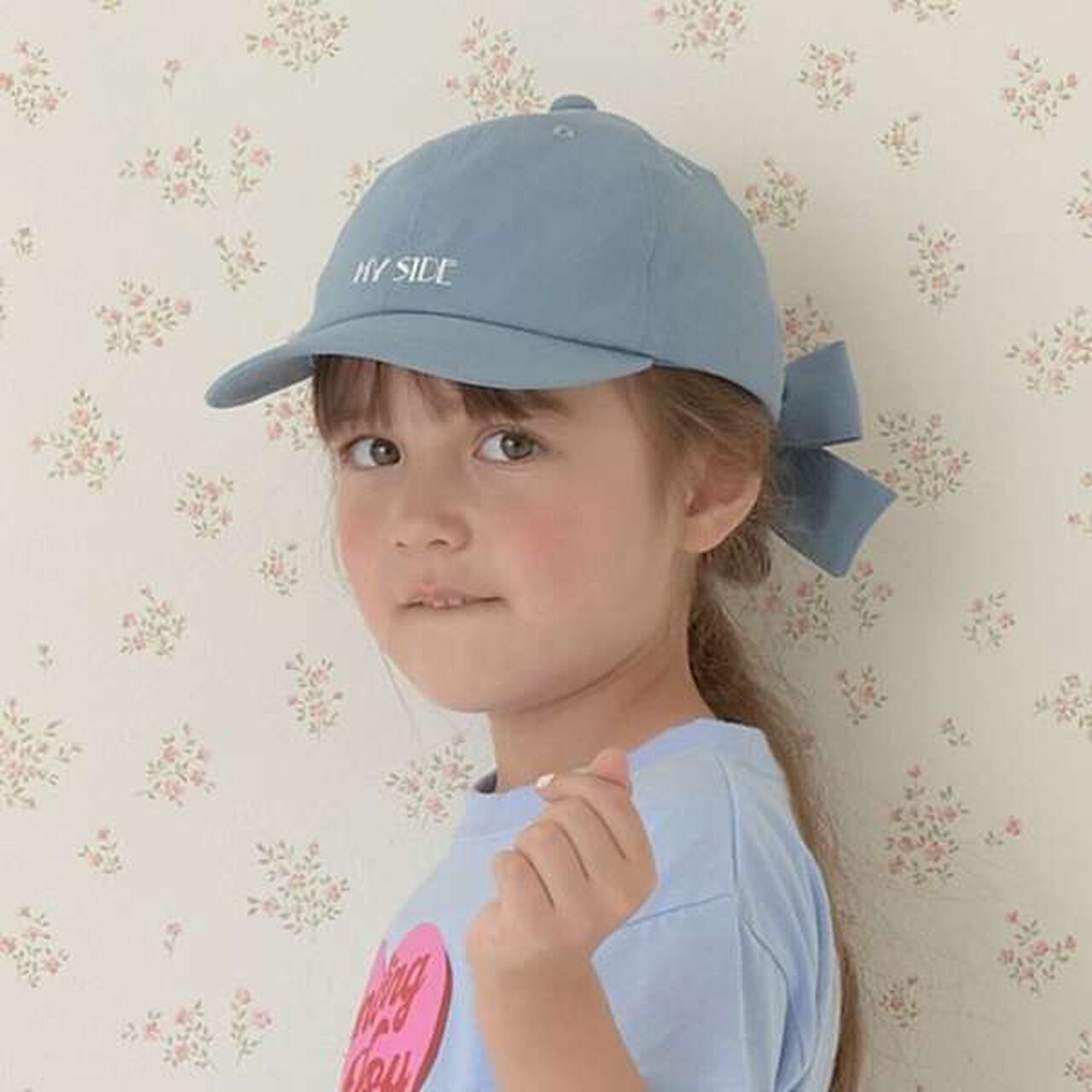 Assorted Logo Embroidery Ribbon Cap,Black, large image number 6