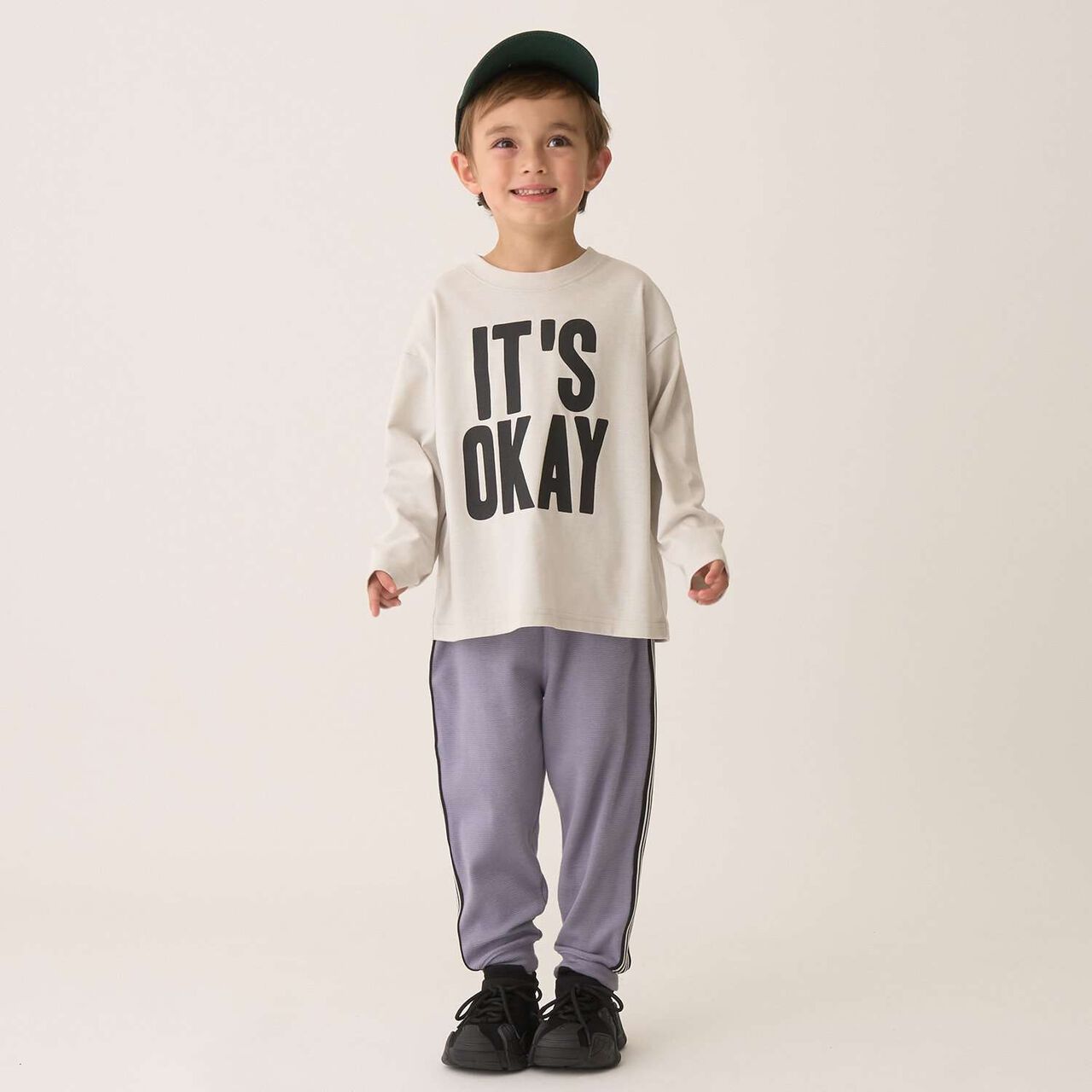 Tomo Pants with Side Line Tapered Design,Greige, large image number 35