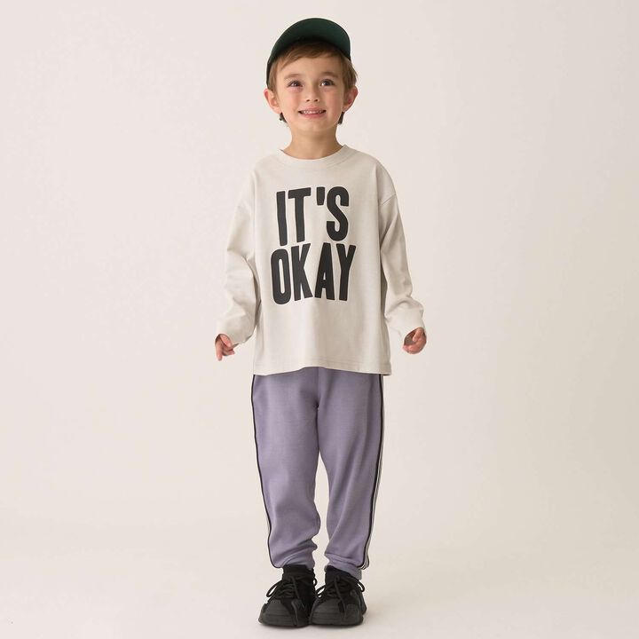 Tomo Pants with Side Line Tapered Design,Greige, medium image number 35