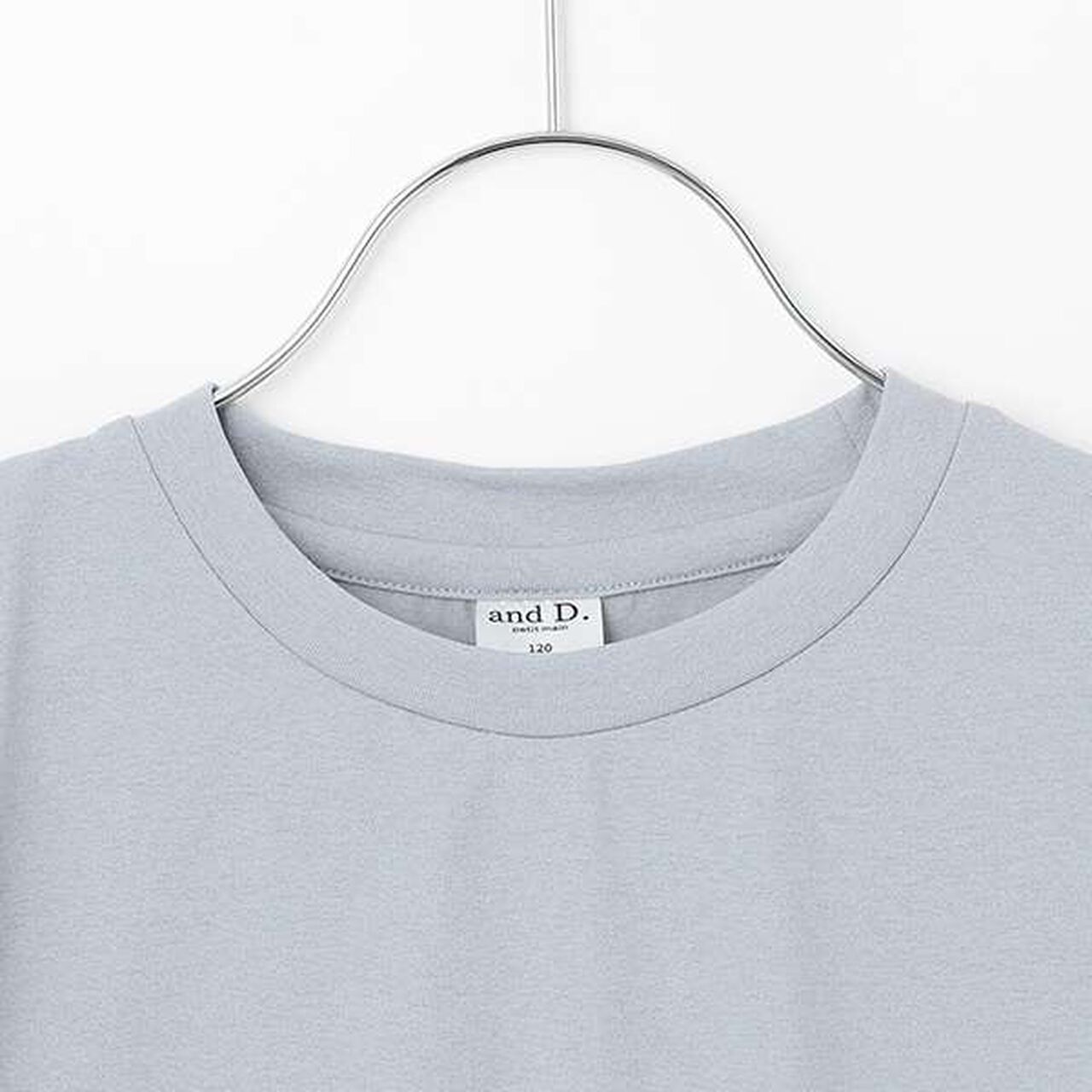 [Amphibious] Short-Sleeve Frill Pullover,Charcoal gray, large image number 9