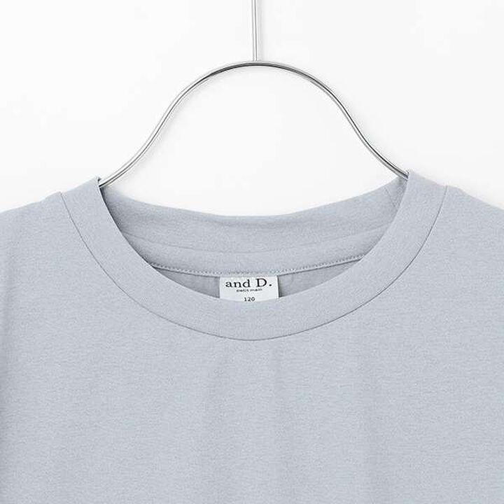 [Amphibious] Short-Sleeve Frill Pullover,Charcoal gray, medium image number 9