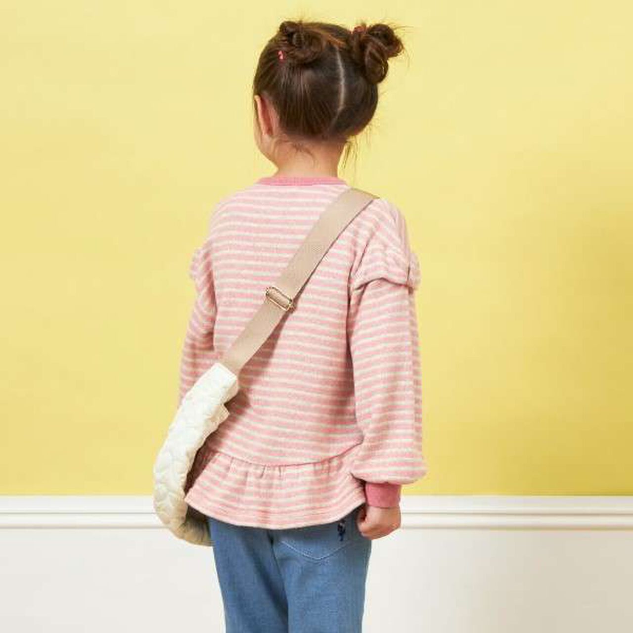 KPDECO Heart Quilt Shoulder Bag,Lavender, large image number 2