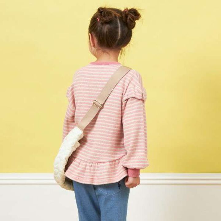 KPDECO Heart Quilt Shoulder Bag,Lavender, medium image number 2