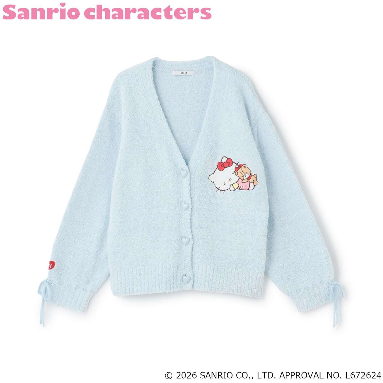 [Sanrio Characters/Hello Kitty] Marshmallow Knit Cardigan,Light blue, large image number 0