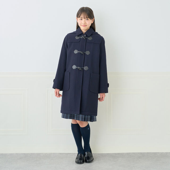 [Graduation Attire] Lightweight Quilted Lined Long Duffle Coat,, medium