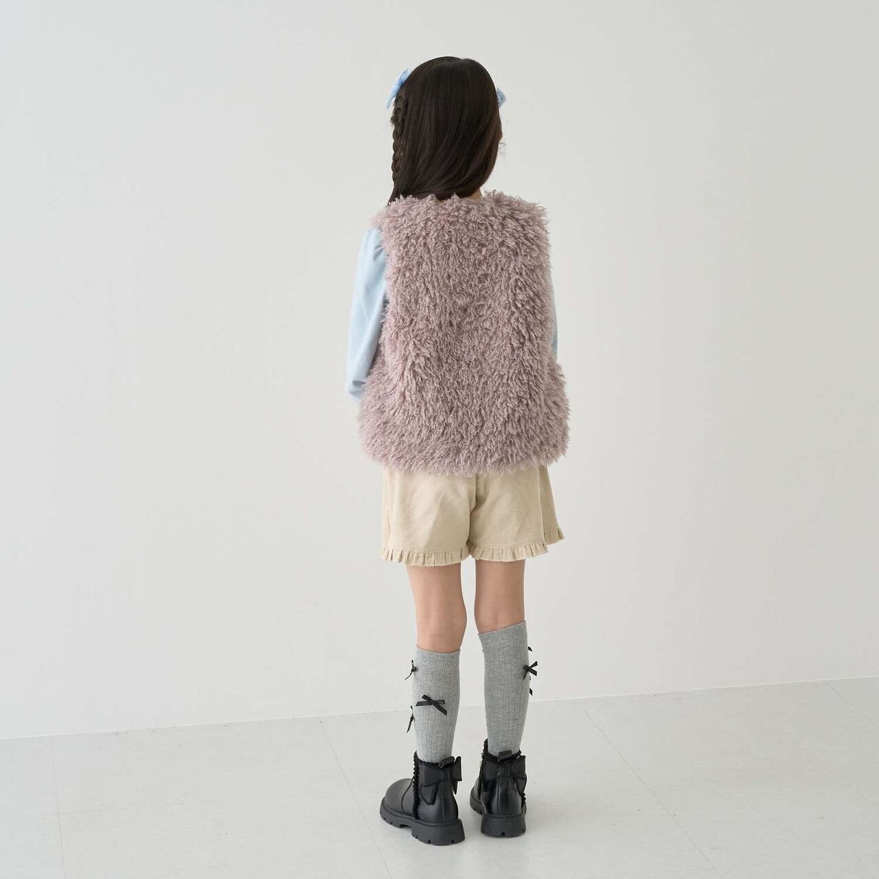 [Halloween] Fluffy and Soft Fur Vest,Greige, large image number 14