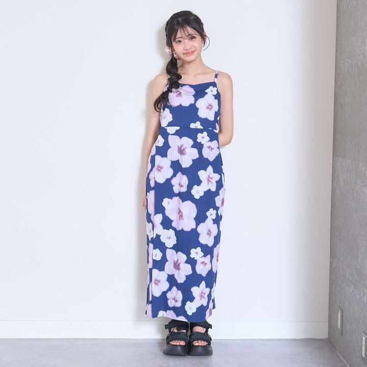 Floral Pattern Two-Piece Yukata,Pearl white, medium image number 5