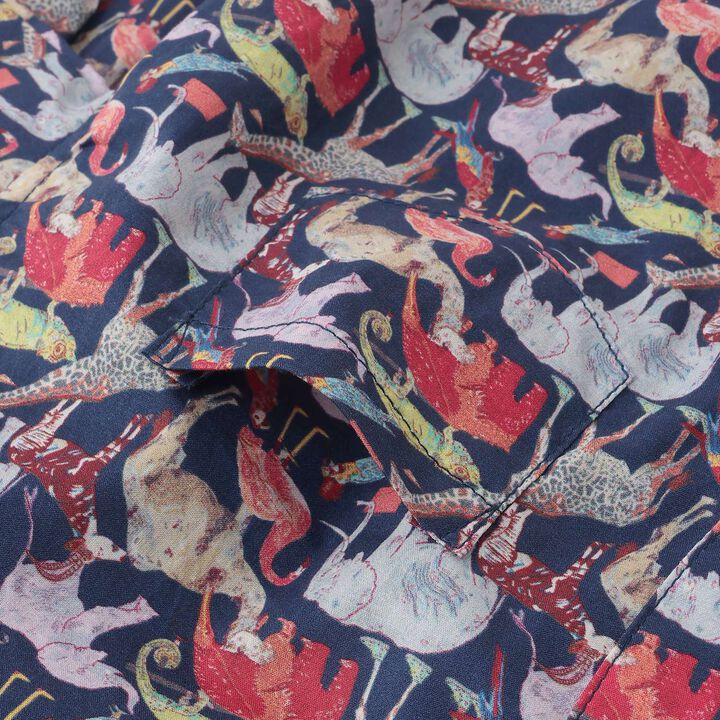 Q for the Zoo Wide Shirt,Navy, medium image number 4