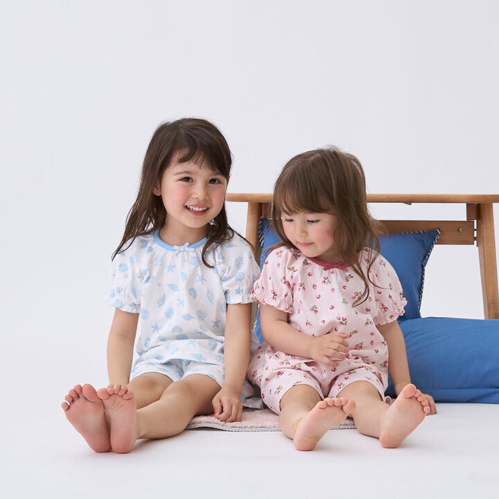 GIRLS Short-Sleeve Pajamas,Red, medium image number 2
