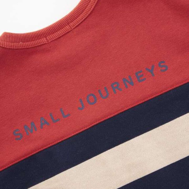 KP Boy Stripe Pattern Color Block Sweatshirt [90-140],Camel, medium image number 15