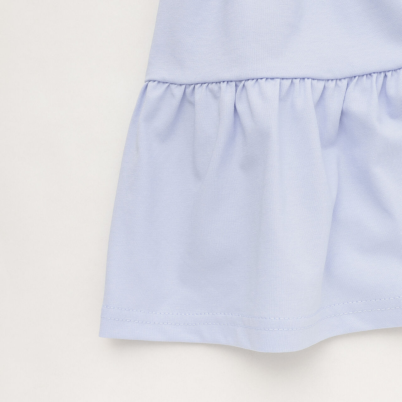 [DailyMe] Short-Sleeve Tiered Tunic with Heat Shielding, Quick-Dry & Antibacterial,Sax blue, large image number 14