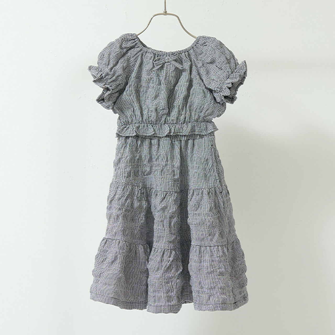 Front and Back Both OK! Blouse & Tiered Skirt Set,Light blue, large image number 4