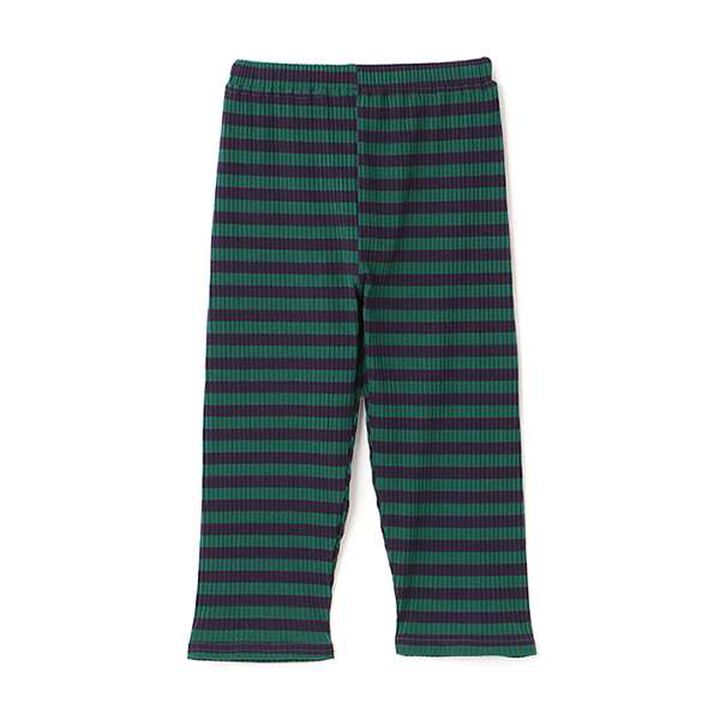 [365D.] Anti-Stain Stripe Pattern Ribbed 7/8 Leggings,Black, medium image number 12