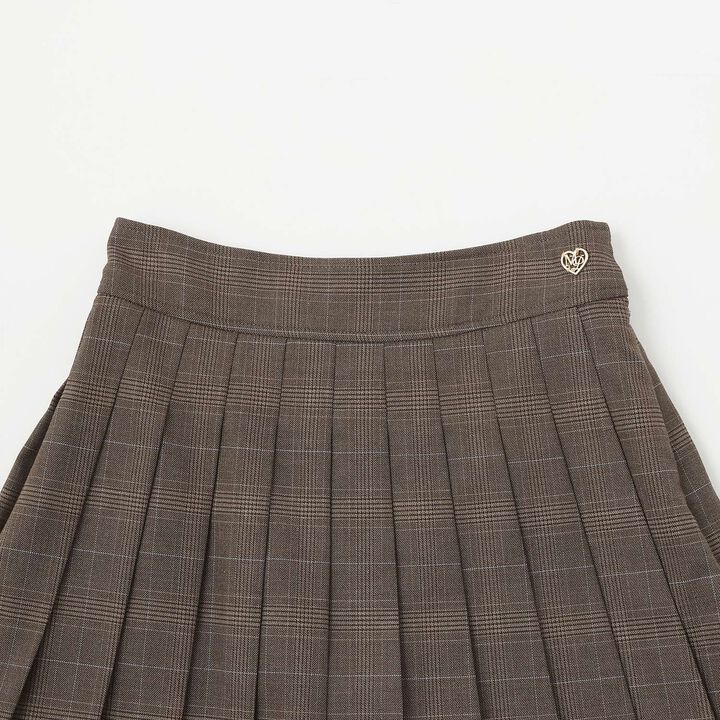 Trim Lace Double Layer Pleated Skirt-Pants,Black, medium image number 2