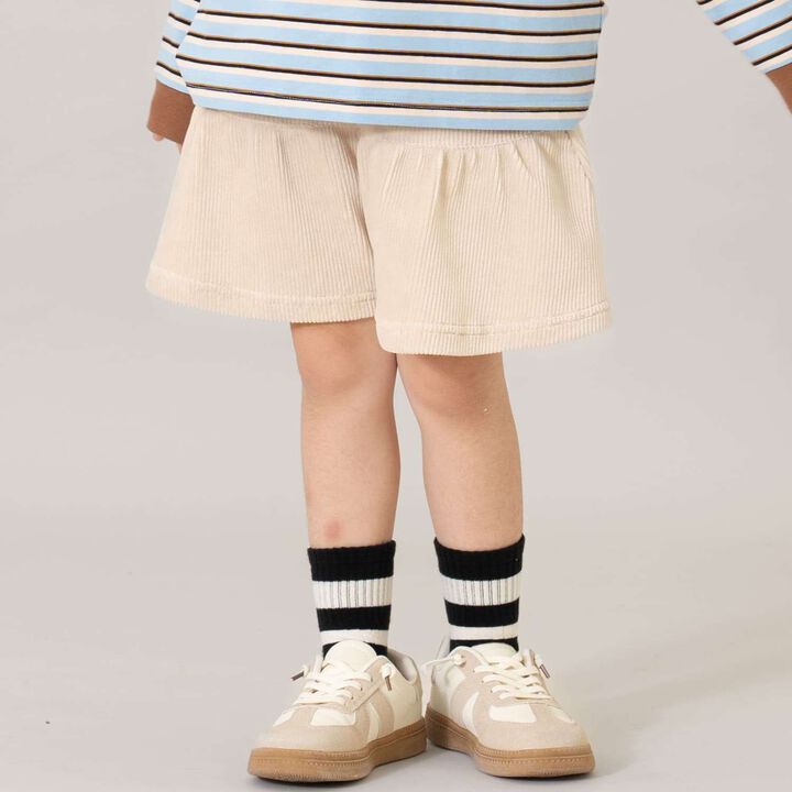 Gathered Cut Corduroy Skirt with Shorts,, medium