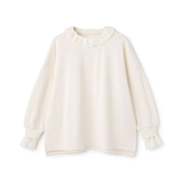 [Link] Lace Sweatshirt,, medium