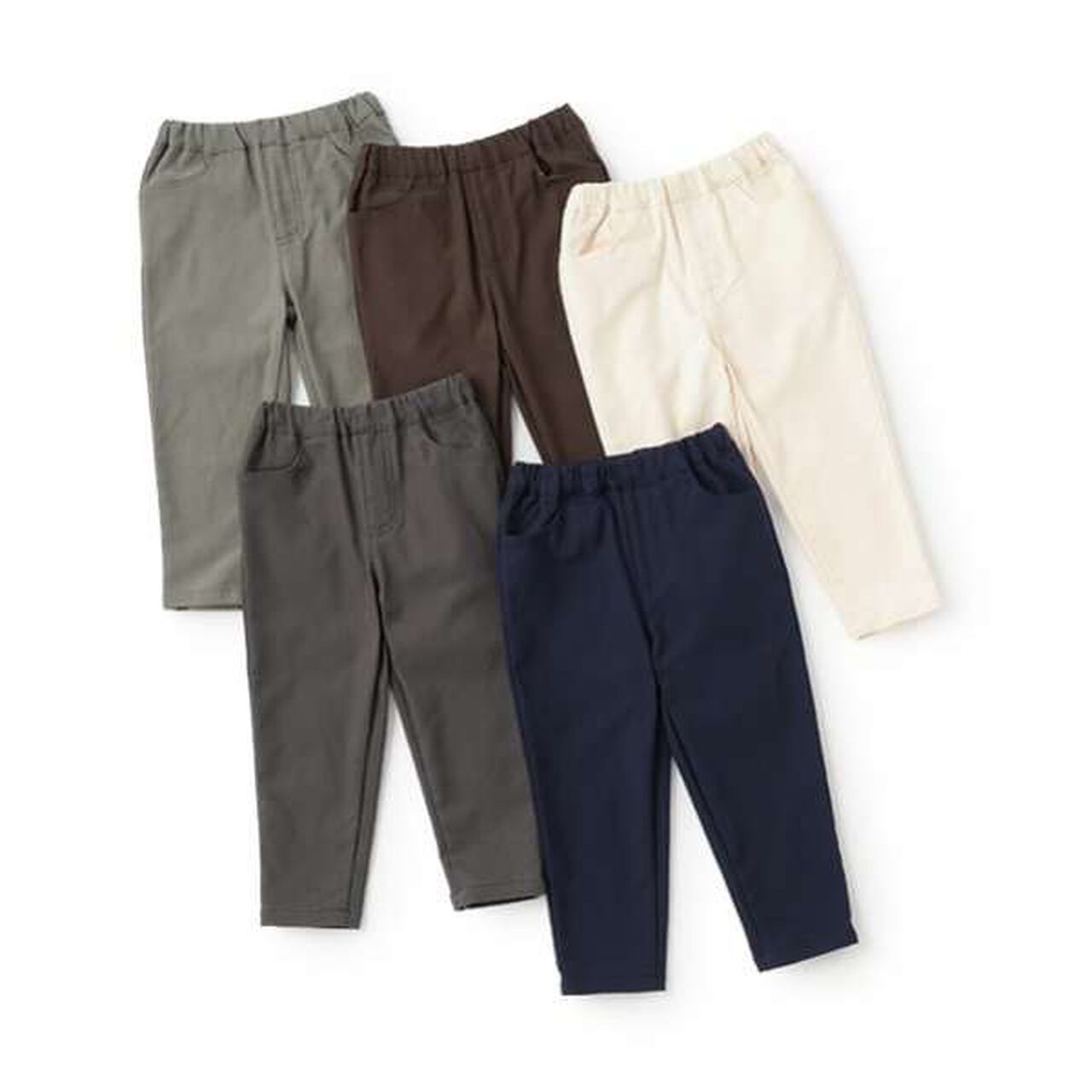 Wool Lined Stretch Pants,Blue green, large image number 4