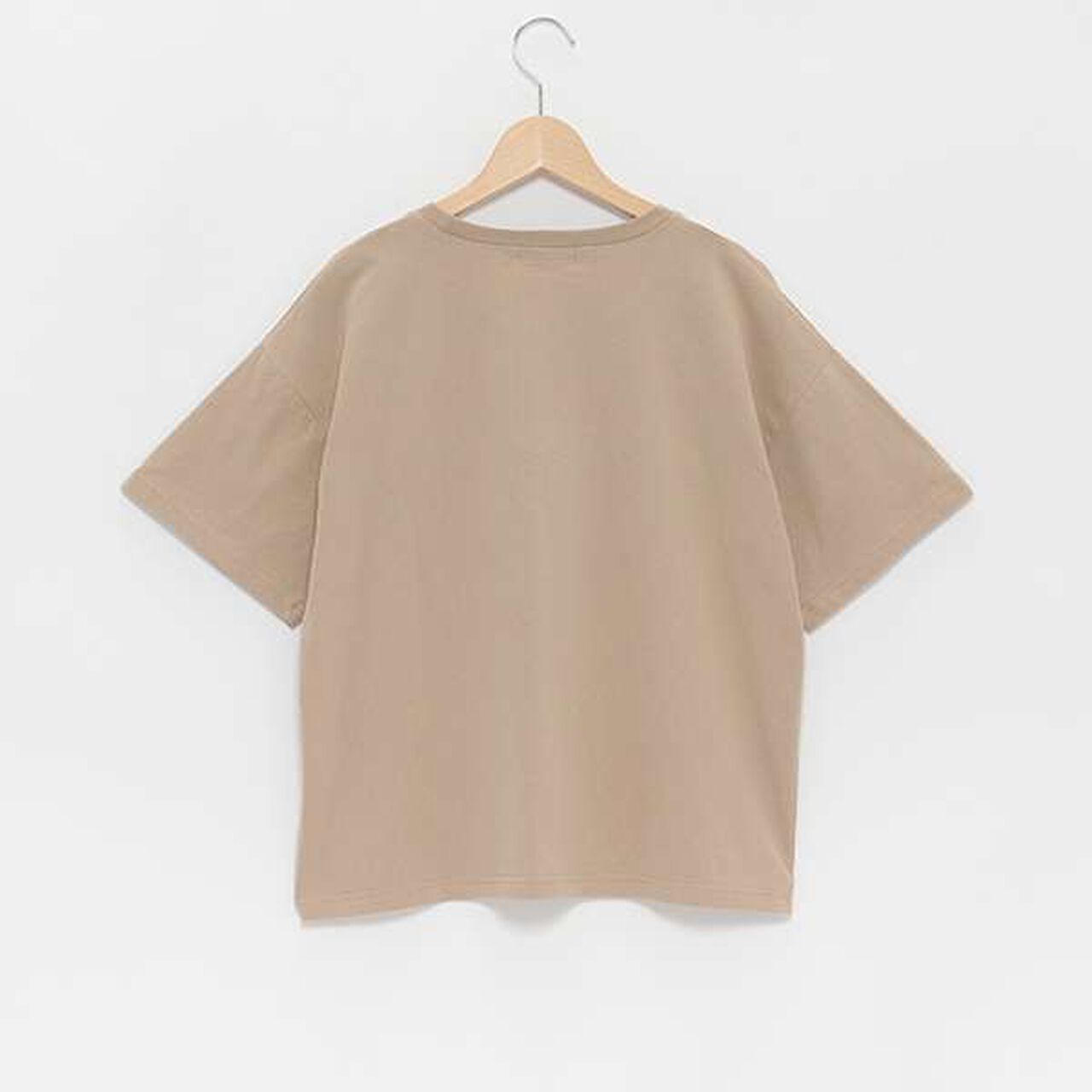 Ribbon Embroidered Half T-Shirt,Mocha tea, large image number 12