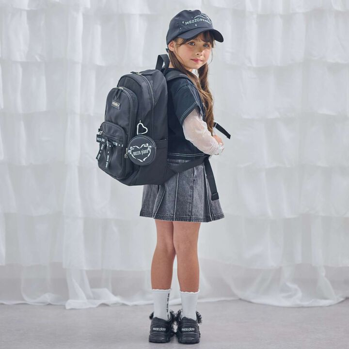 Large Logo Ribbon Backpack with Pouch - Approx. 23L Capacity,Sax blue, medium image number 2