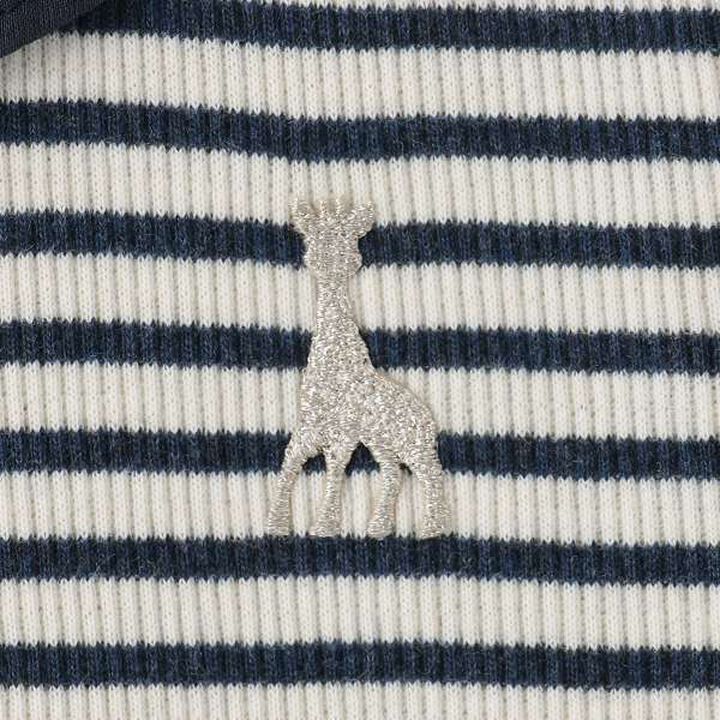 [Made in Japan] Stripe Pattern Long-Sleeve One-Piece Dress,Pink, medium image number 3