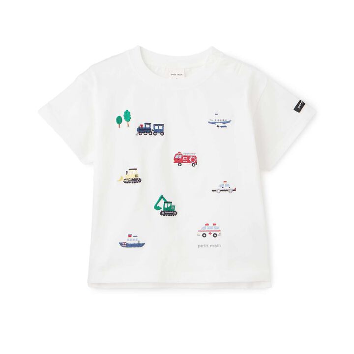 Cool Touch Working Vehicles Embroidered Short Sleeve T-Shirt,Green, medium image number 5