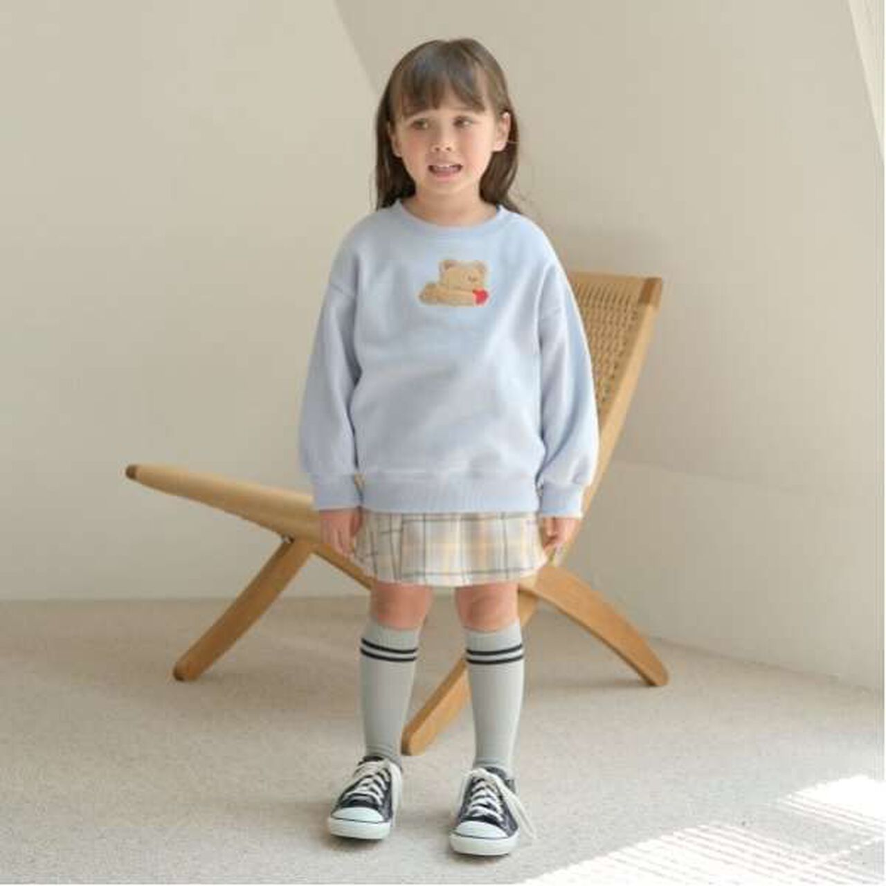 Tuck Pleated Skirt-Pants,Light gray, large image number 9