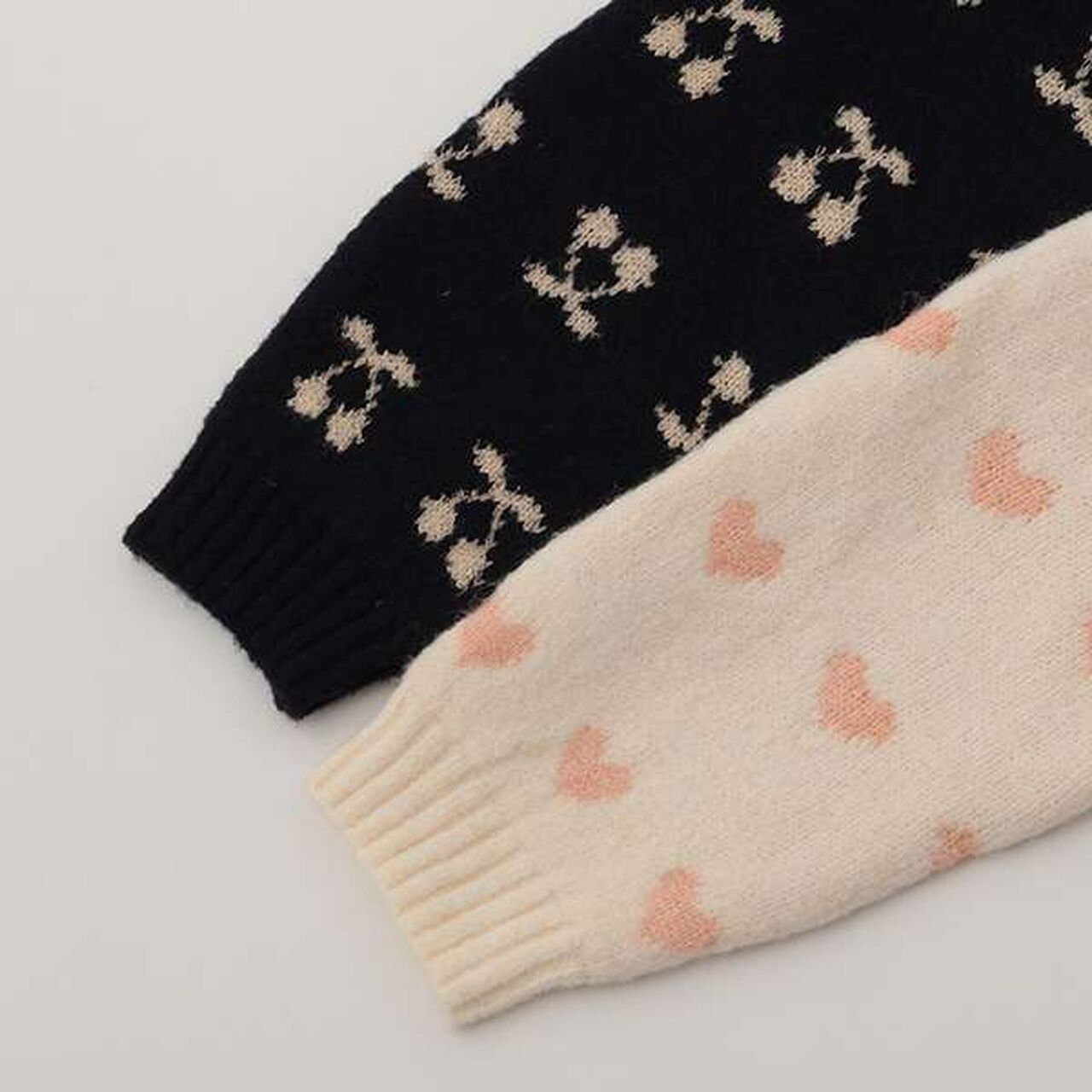 Fluffy and Soft/Matching Assortment Knitwear (Junior Size),Light blue, large image number 6