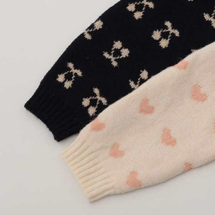 Fluffy and Soft/Matching Assortment Knitwear (Junior Size),Light blue, medium image number 6