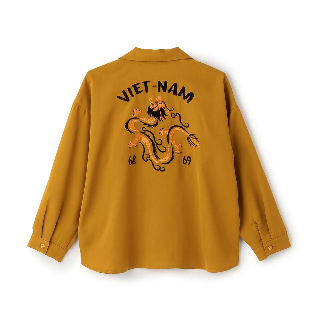 [Parent-Child Matching] Assorted Souvenir Embroidered Long-Sleeve Shirt,Charcoal gray, large image number 15
