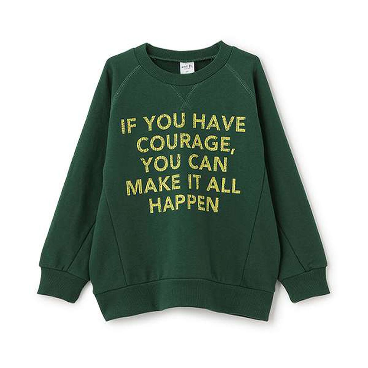 [Matching with Dad Outfit] Kids Raglan Wide Sweatshirt,Charcoal gray, large image number 9