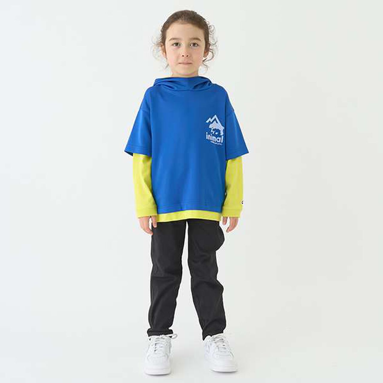 [Water-Repellent] Ponte Fake Layered T Parka,Blue, large image number 14