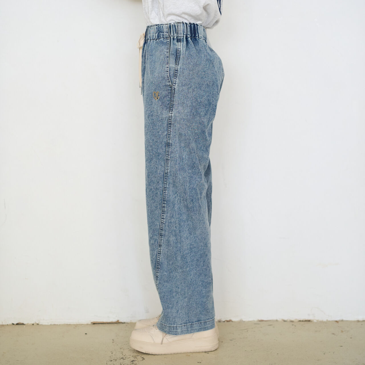 [ME DENIM] Stretch Quick-Dry Easy Pull-On Pants,Gray, large image number 13