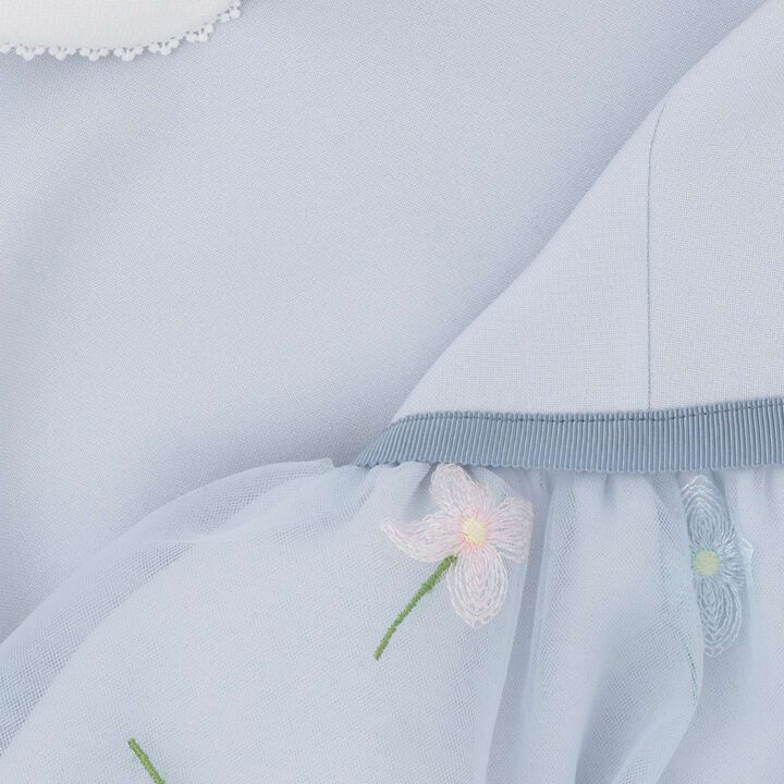 [Formal] Flower Embroidery OP + Collared JK Set,Sax blue, medium image number 19