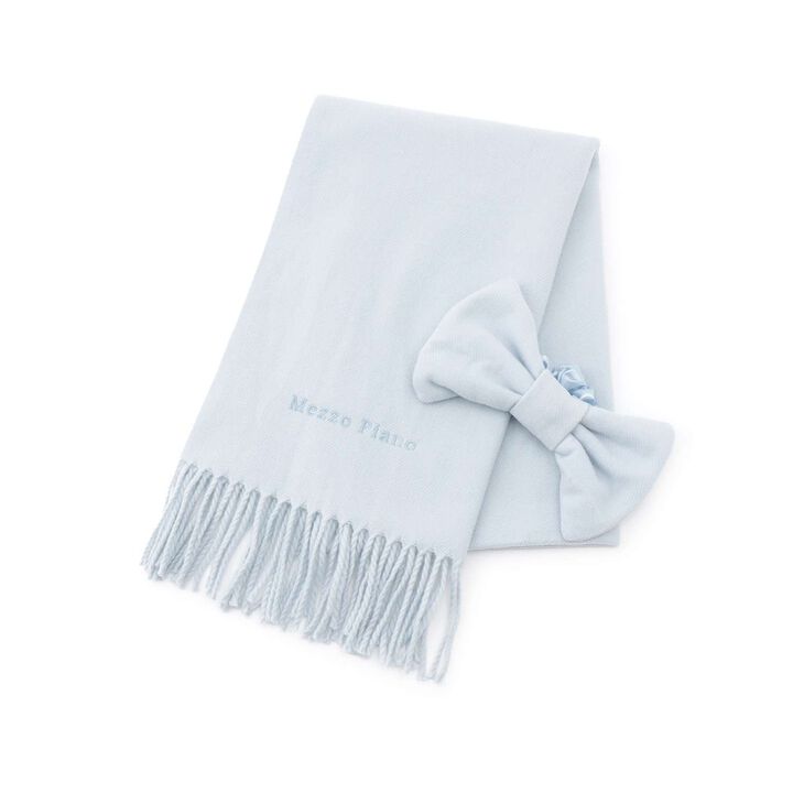 Scarf with Ribbon Chouchou,Light pink, medium image number 6